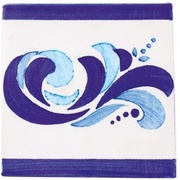 Декор Cevica Provenza Dec. Alicante Azul №2 (Blanco)